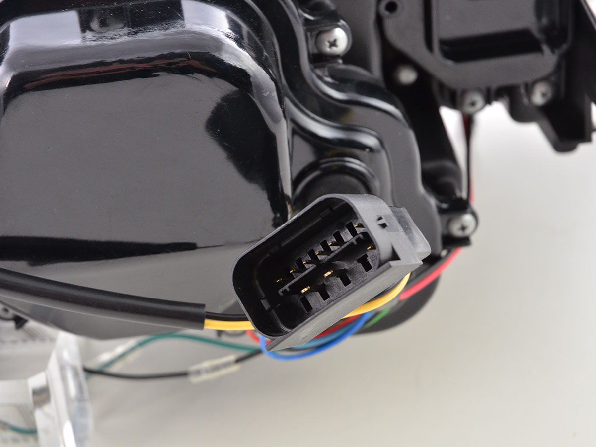 Scheinwerfer Set Daylight LED TFL-Optik BMW 3er E90/E91  05-08 chrom – Bild 6