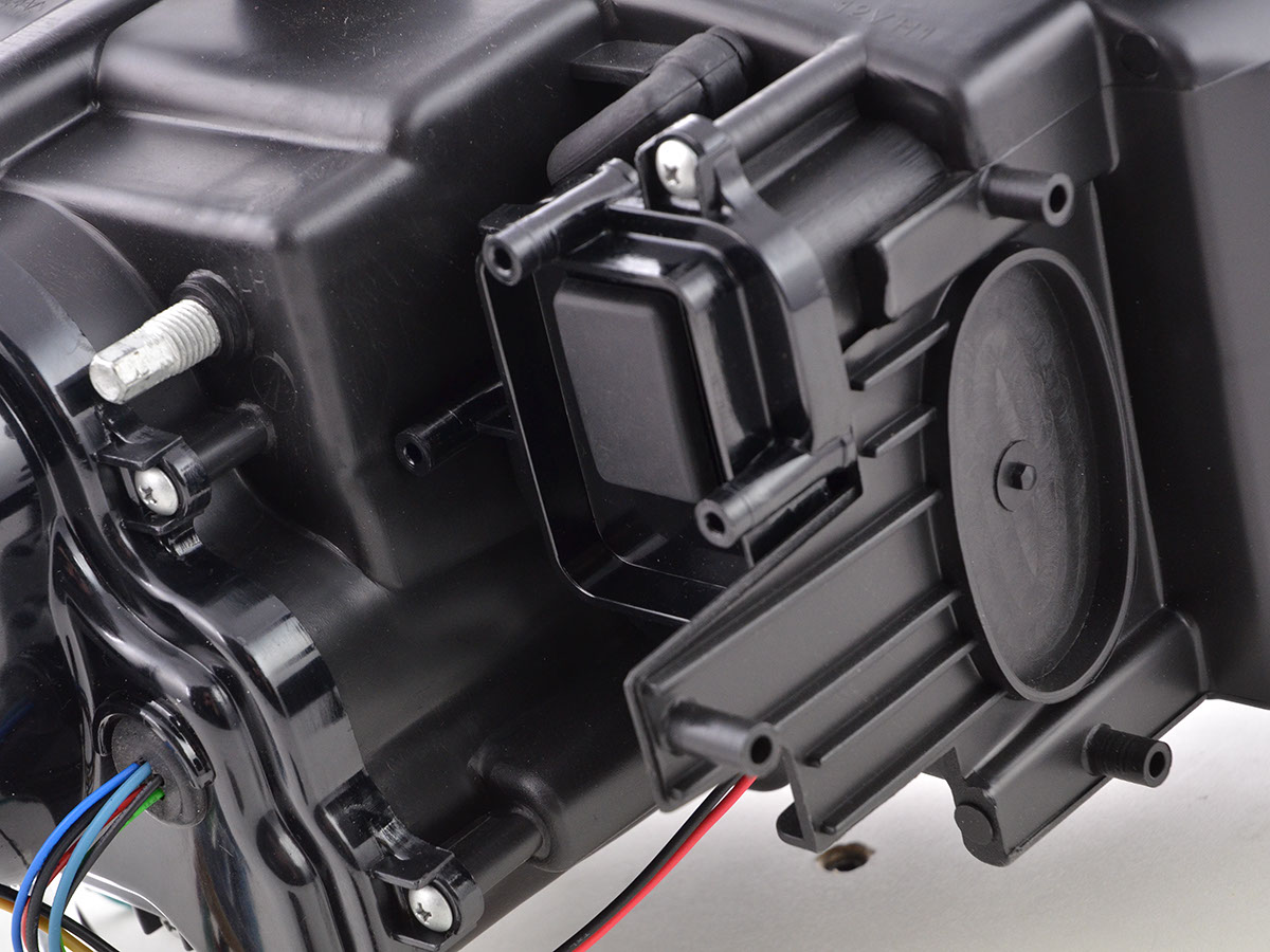 Scheinwerfer Set Daylight LED TFL-Optik BMW 3er E90/E91  05-08 chrom – Bild 7