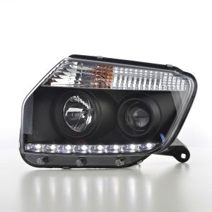 Scheinwerfer Set Daylight LED Tagfahrlicht Dacia Duster ab 2014 schwarz