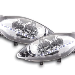 Scheinwerfer Set Daylight LED TFL-Optik Fiat Bravo Typ 198 07- chrom