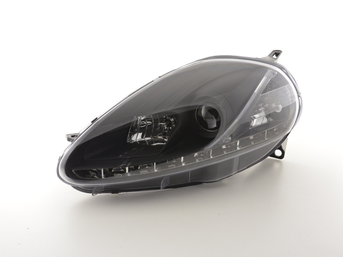 Scheinwerfer Set Daylight LED TFL-Optik Fiat Grande Punto Typ 199  05-08 schwarz – Bild 4