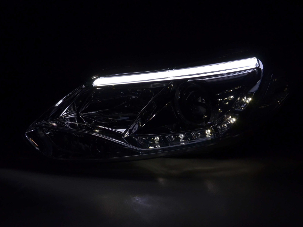 Scheinwerfer Set Daylight LED TFL-Optik Ford Focus 3  2010- chrom – Bild 3