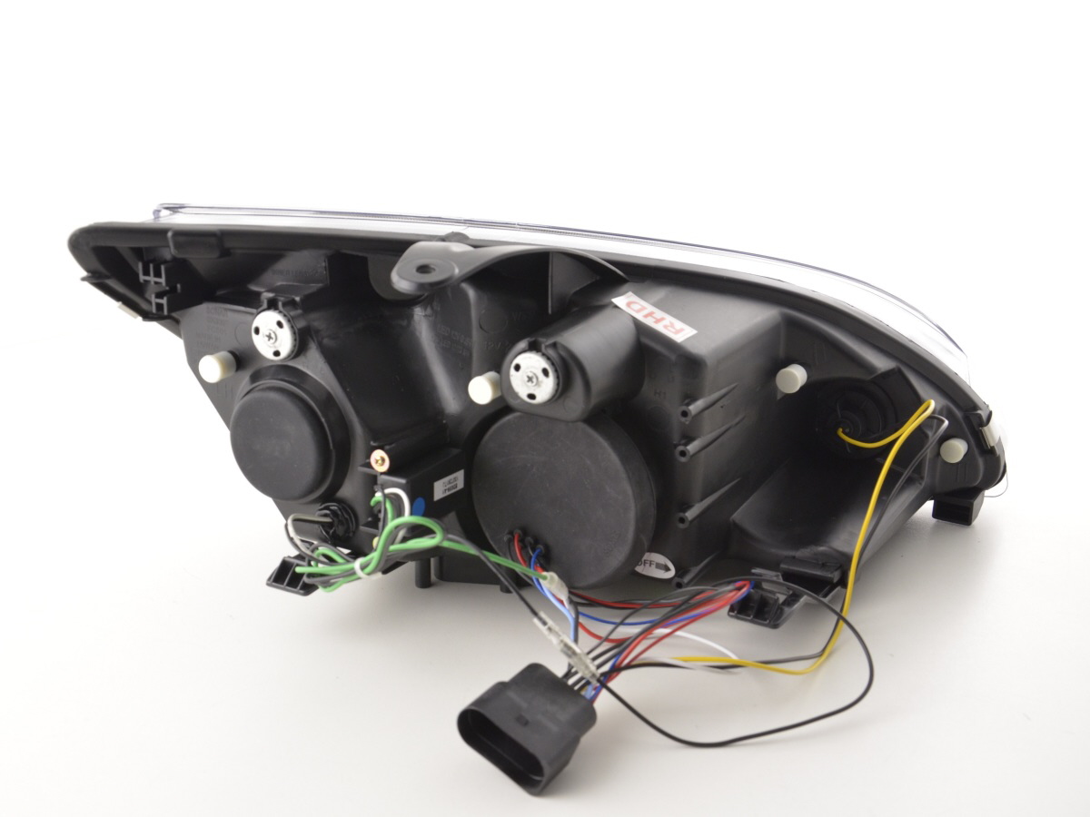 Scheinwerfer Set Daylight LED TFL-Optik Ford Focus 4/5-trg.  05-08 chrom für Rechtslenker – Bild 6