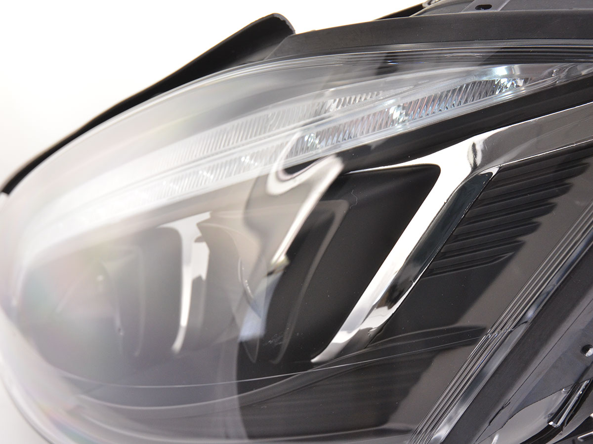 Scheinwerfer Set Daylight LED TFL-Optik Mercedes-Benz S-Klasse (221)  05-09 schwarz – Bild 4