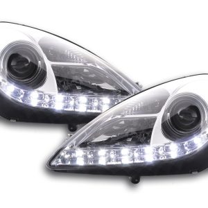 Scheinwerfer Set Daylight LED TFL-Optik Mercedes SLK 171 04-11 chrom