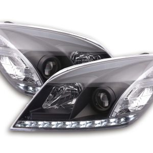 Scheinwerfer Set Daylight LED Tagfahrlicht Opel Astra H  04-09 schwarz