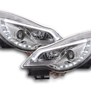 Scheinwerfer Set Daylight LED Tagfahrlicht Opel Corsa D ab 2011 chrom