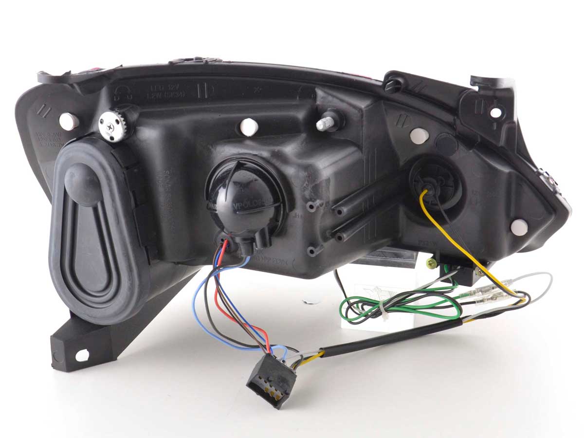 Scheinwerfer Set Daylight LED TFL-Optik Opel Corsa C  01-06 schwarz – Bild 7