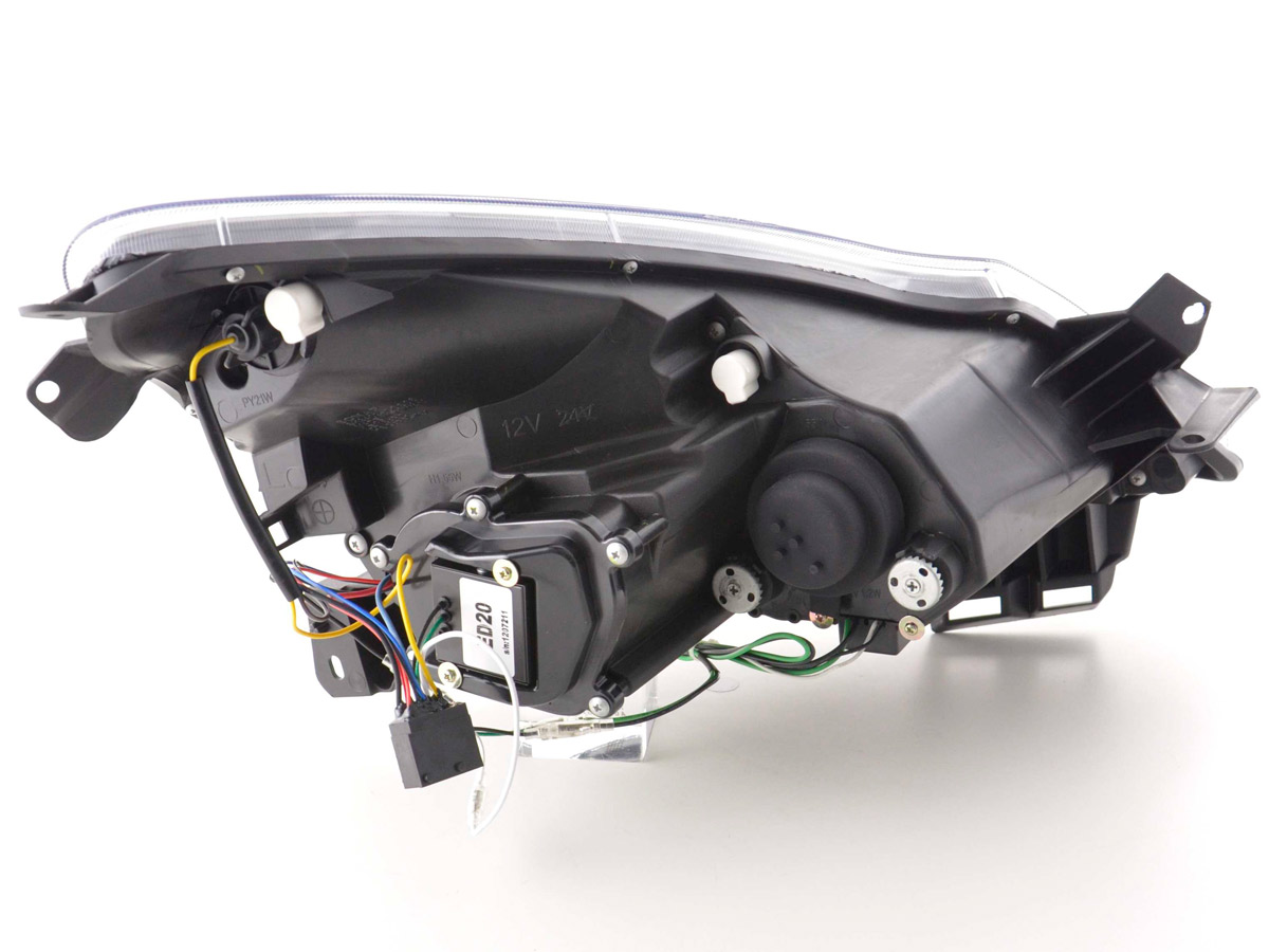 Scheinwerfer Set Daylight LED TFL-Optik Opel Corsa D  06- schwarz – Bild 7