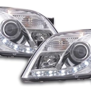 Scheinwerfer Set Daylight LED Tagfahrlicht Opel Vectra C 2002-2005 chrom