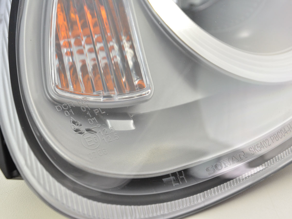 Scheinwerfer Set Xenon Daylight LED TFL-Optik Porsche Boxster (987)  04-08 silber – Bild 3