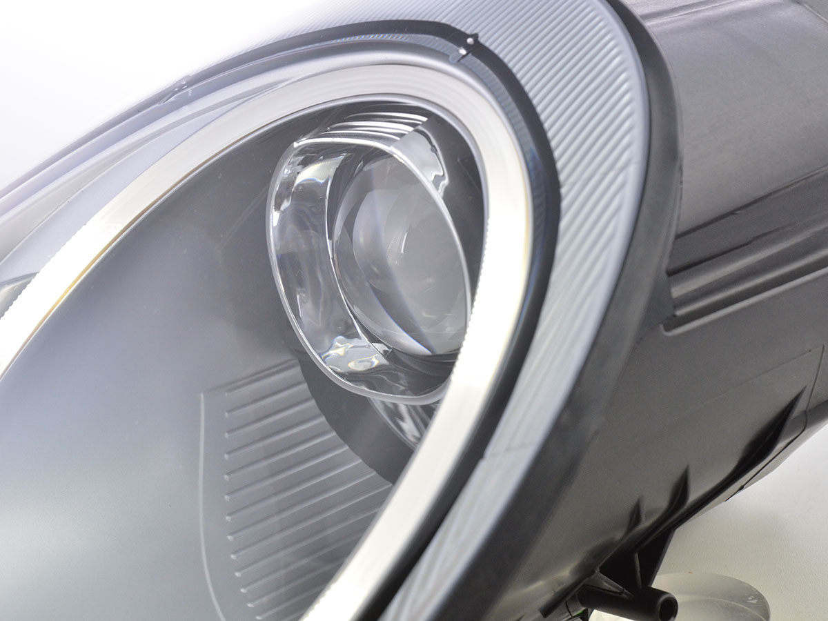 Scheinwerfer Set Xenon Daylight LED TFL-Optik Porsche Boxster (987)  04-08 silber – Bild 4