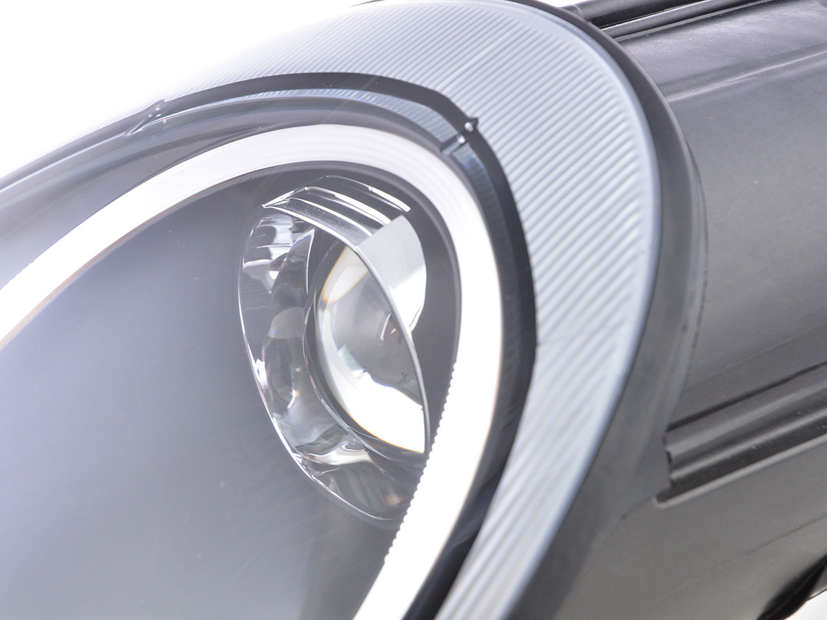 Scheinwerfer Set Xenon Daylight LED TFL-Optik Porsche Boxster (987)  04-08 schwarz – Bild 4