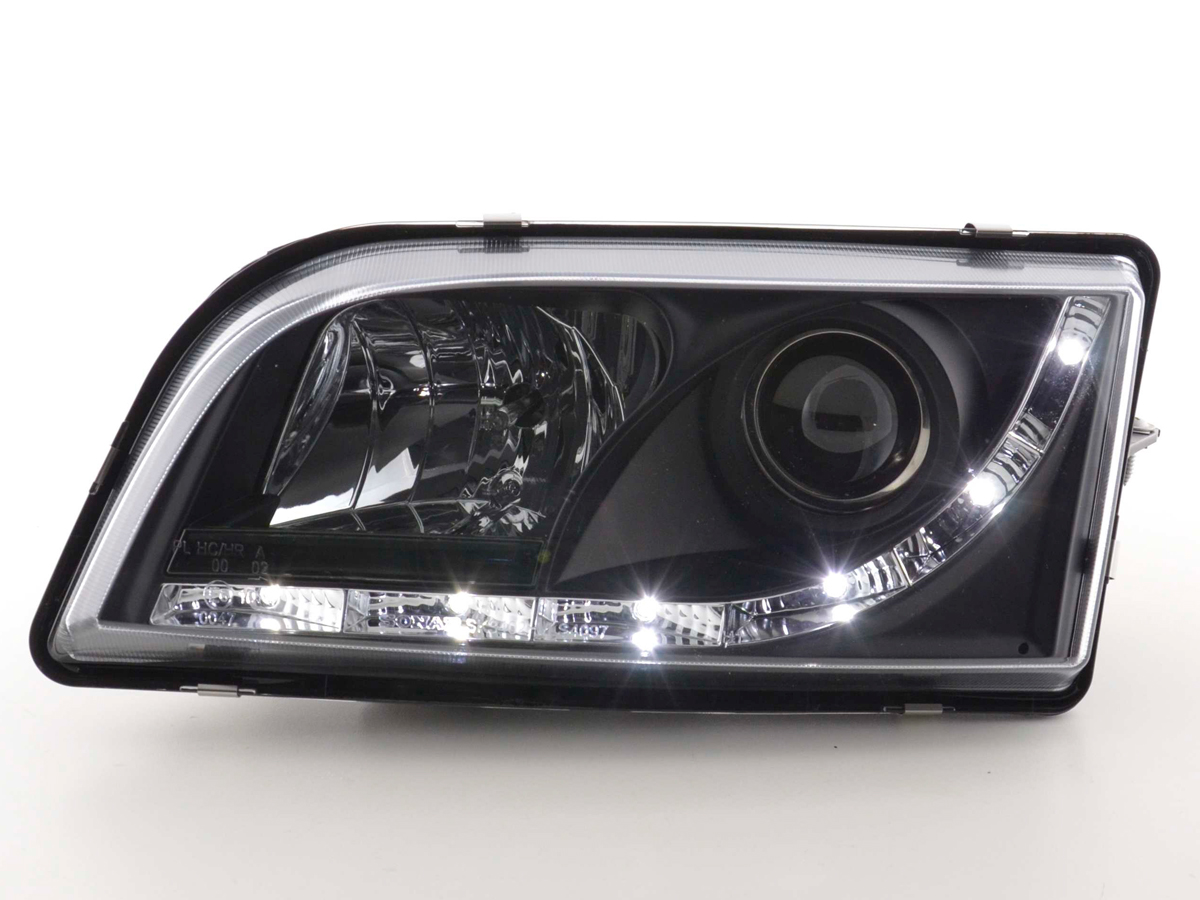 Scheinwerfer Set Daylight LED TFL-Optik Volvo S40/V40 Typ V  96-04 schwarz – Bild 2