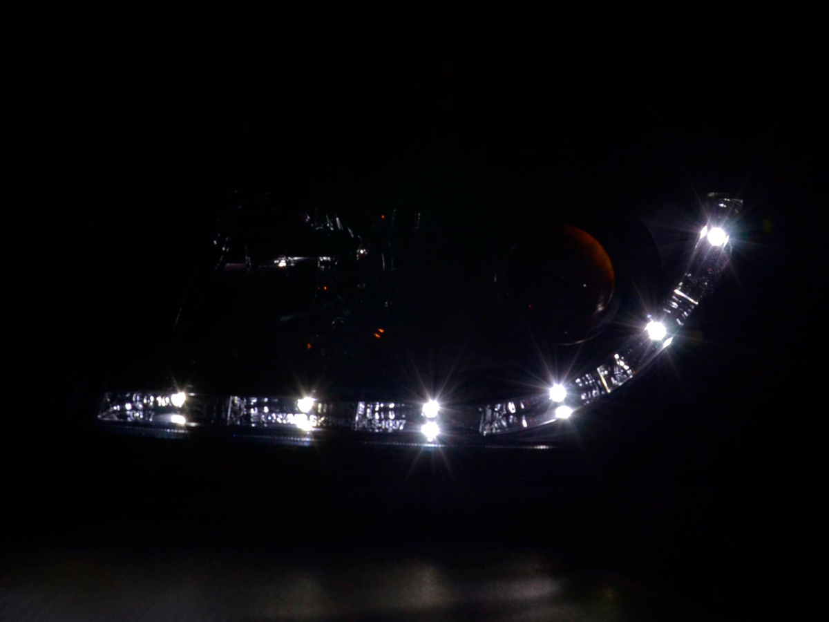 Scheinwerfer Set Daylight LED TFL-Optik Volvo S40/V40 Typ V  96-04 schwarz – Bild 3