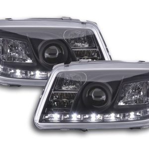 Scheinwerfer Set Daylight LED TFL-Optik VW Bora Typ 1J 99-04 schwarz