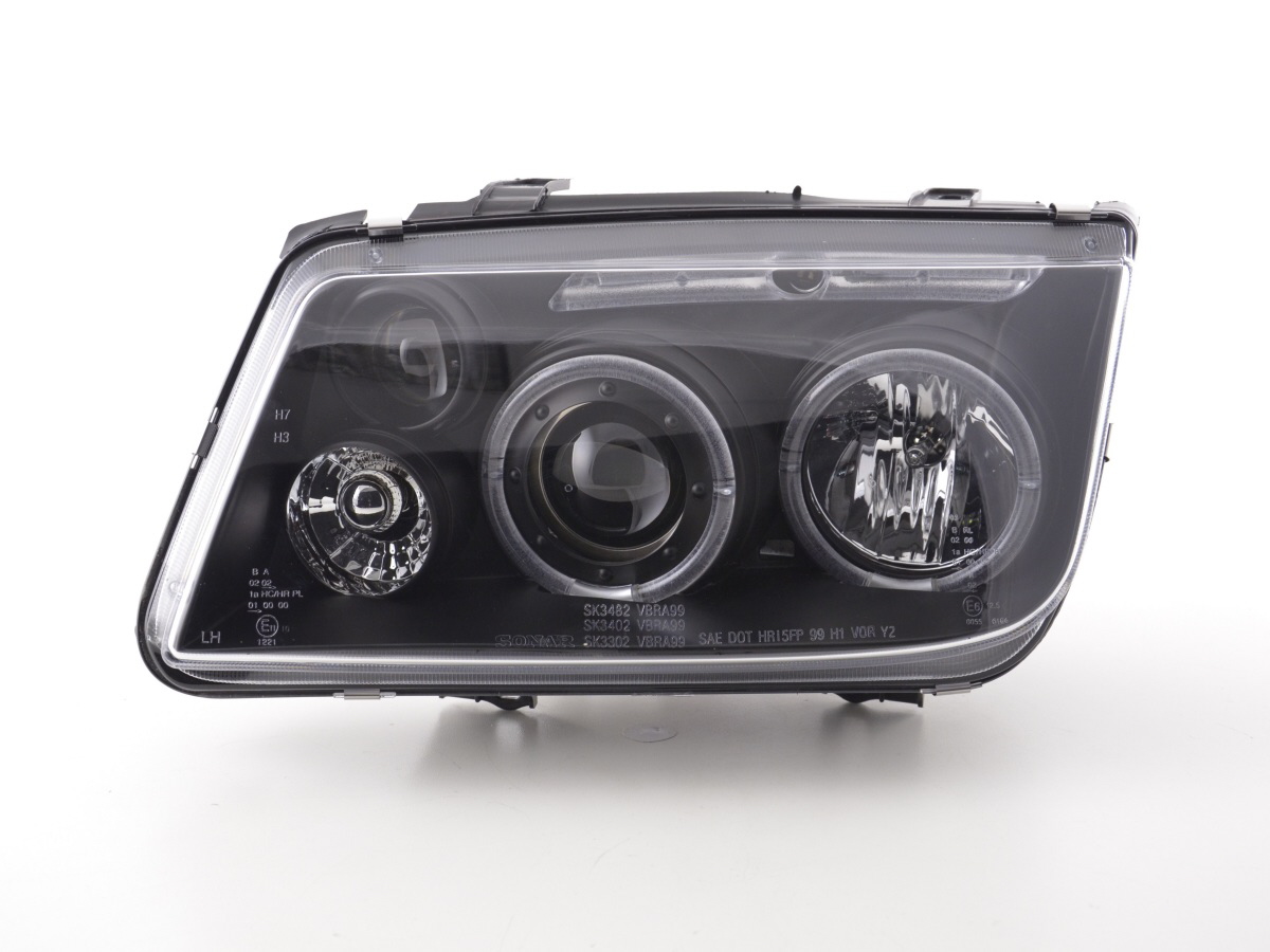 Scheinwerfer Set VW Bora Typ 1J  98-05 schwarz für Rechtslenker – Bild 3