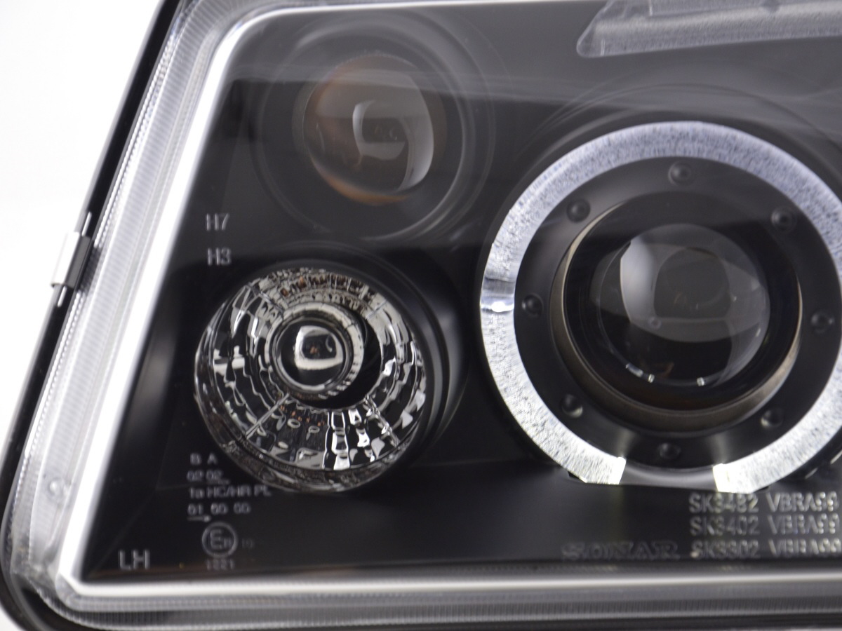 Scheinwerfer Set VW Bora Typ 1J  98-05 schwarz für Rechtslenker – Bild 4