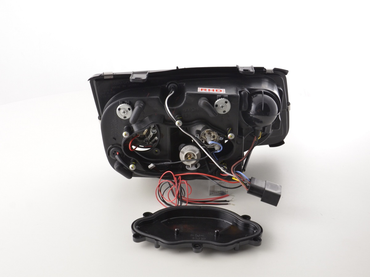 Scheinwerfer Set VW Bora Typ 1J  98-05 schwarz für Rechtslenker – Bild 6