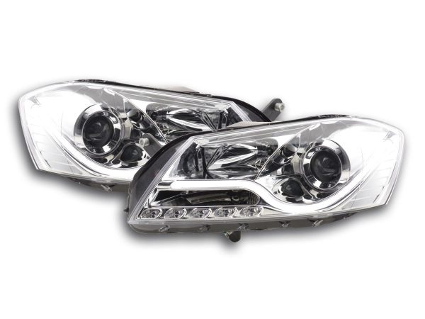 Scheinwerfer Set Daylight LED TFL-Optik VW Passat B7 3C  10- chrom