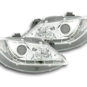 Scheinwerfer Set Daylight LED TFL-Optik Seat Ibiza Typ 6J 08- chrom