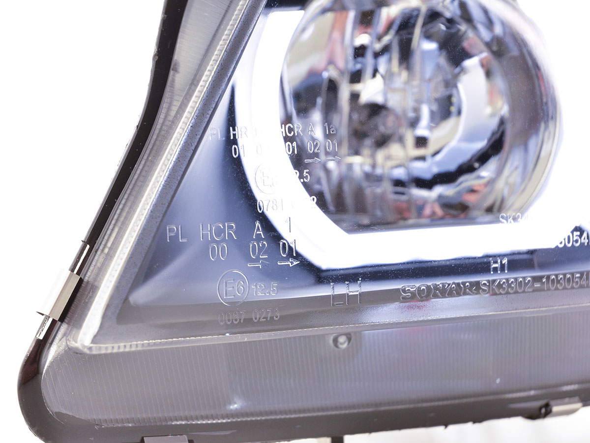 Scheinwerfer Set Xenon Daylight LED TFL-Optik BMW 3er E90/E91  05-08 schwarz – Bild 3