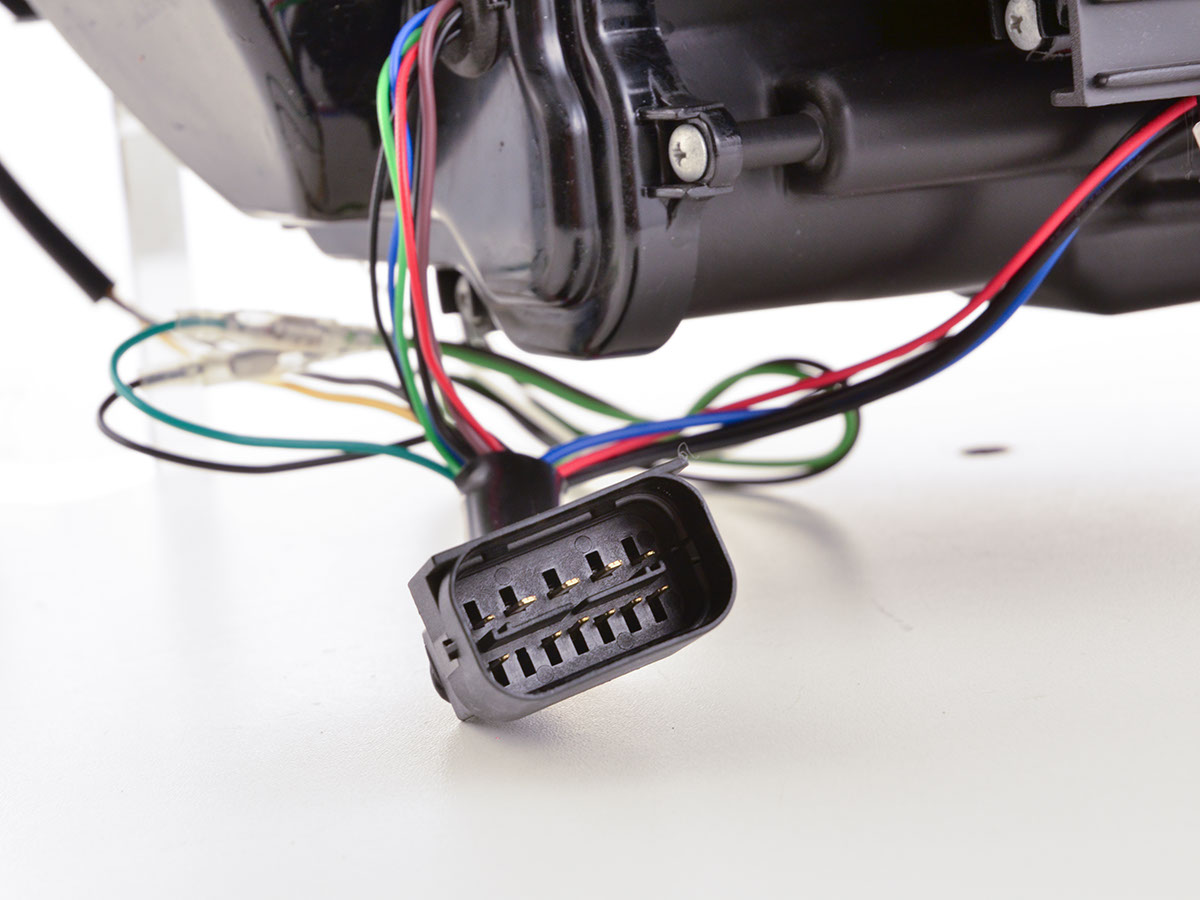 Scheinwerfer Set Xenon Daylight LED TFL-Optik BMW 3er E90/E91  05-08 schwarz – Bild 6