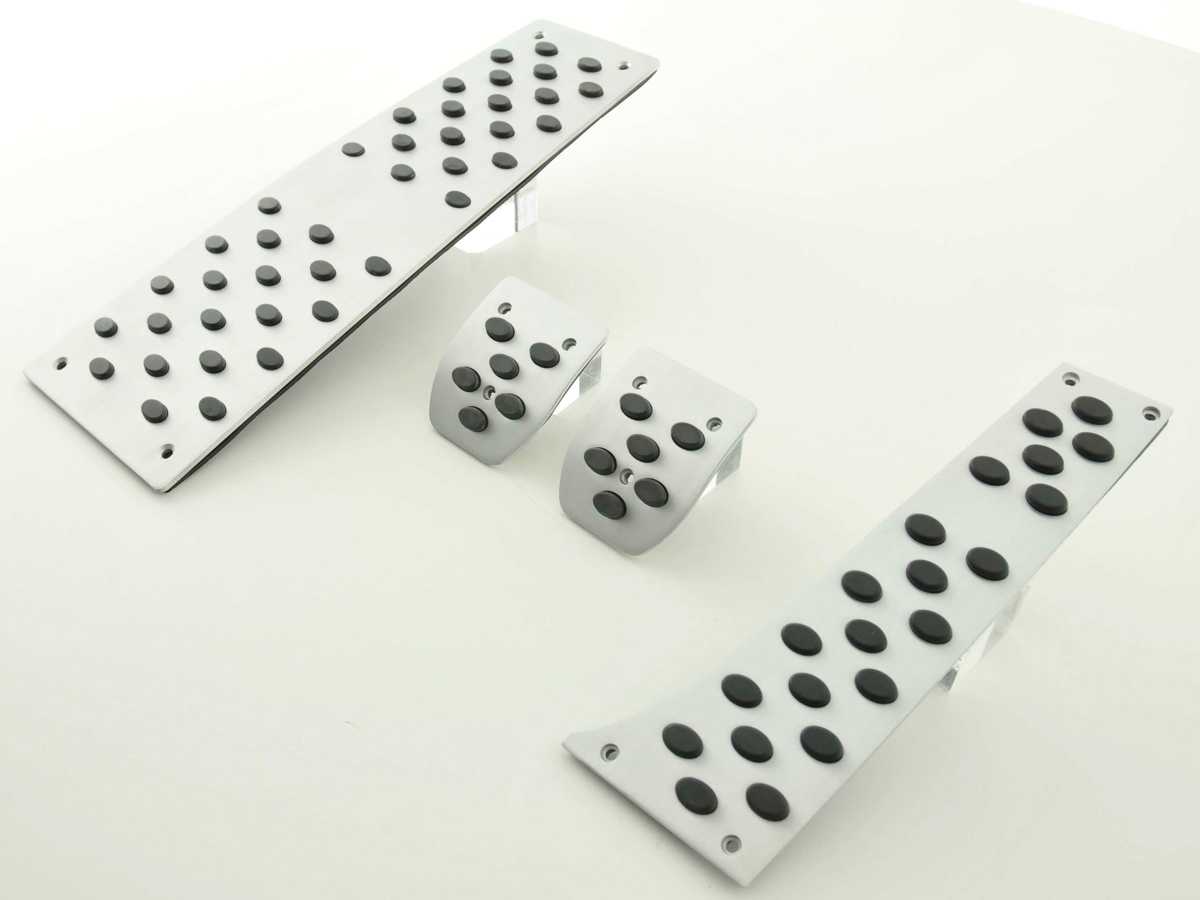 FK Alupedale Pedale Set 4-teilig BMW 5er, 6er Pedalcover Autopedale Gumminoppen – Bild 3