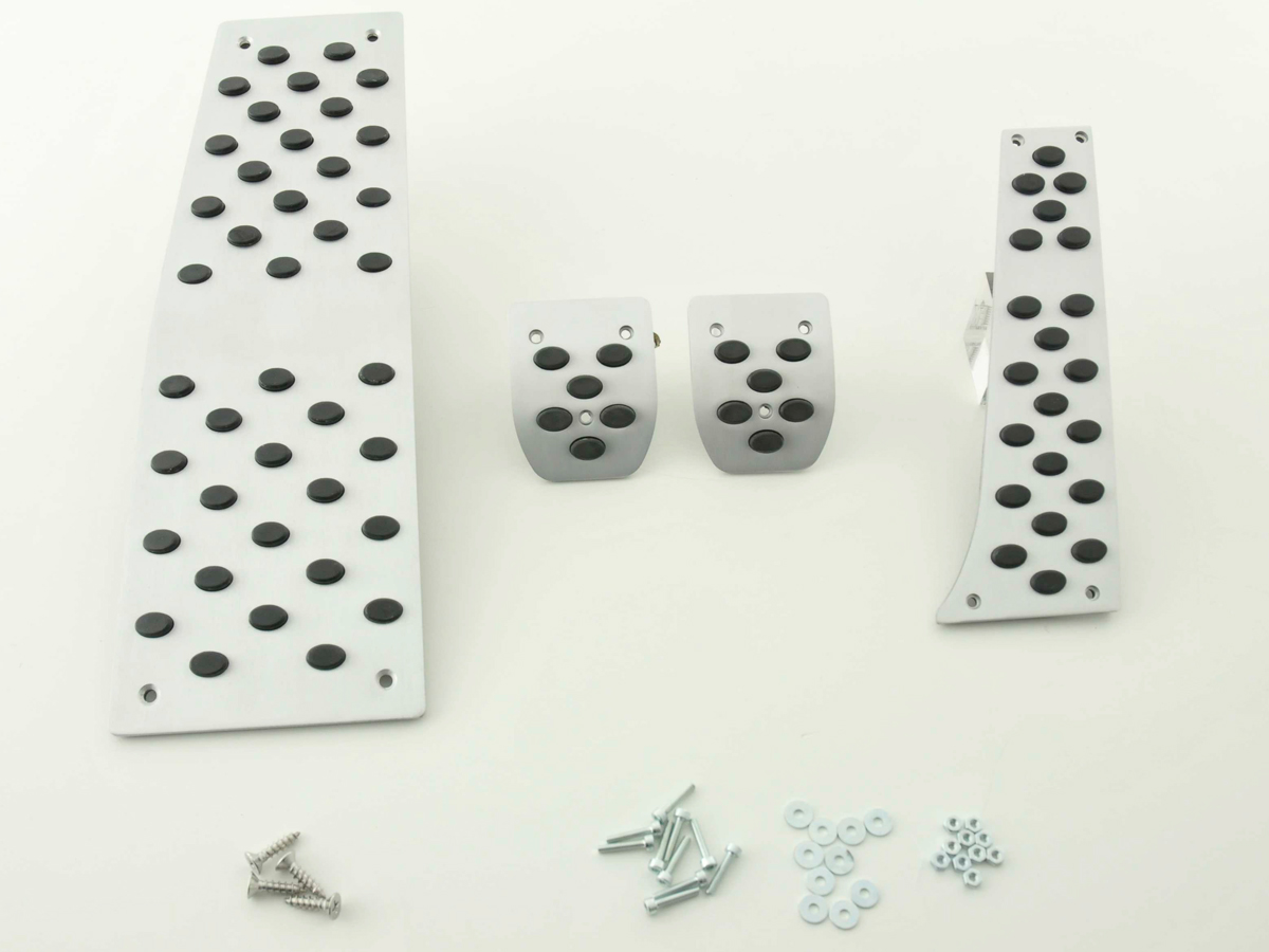 FK Alupedale Pedale Set 4-teilig BMW 5er, 6er Pedalcover Autopedale Gumminoppen – Bild 4