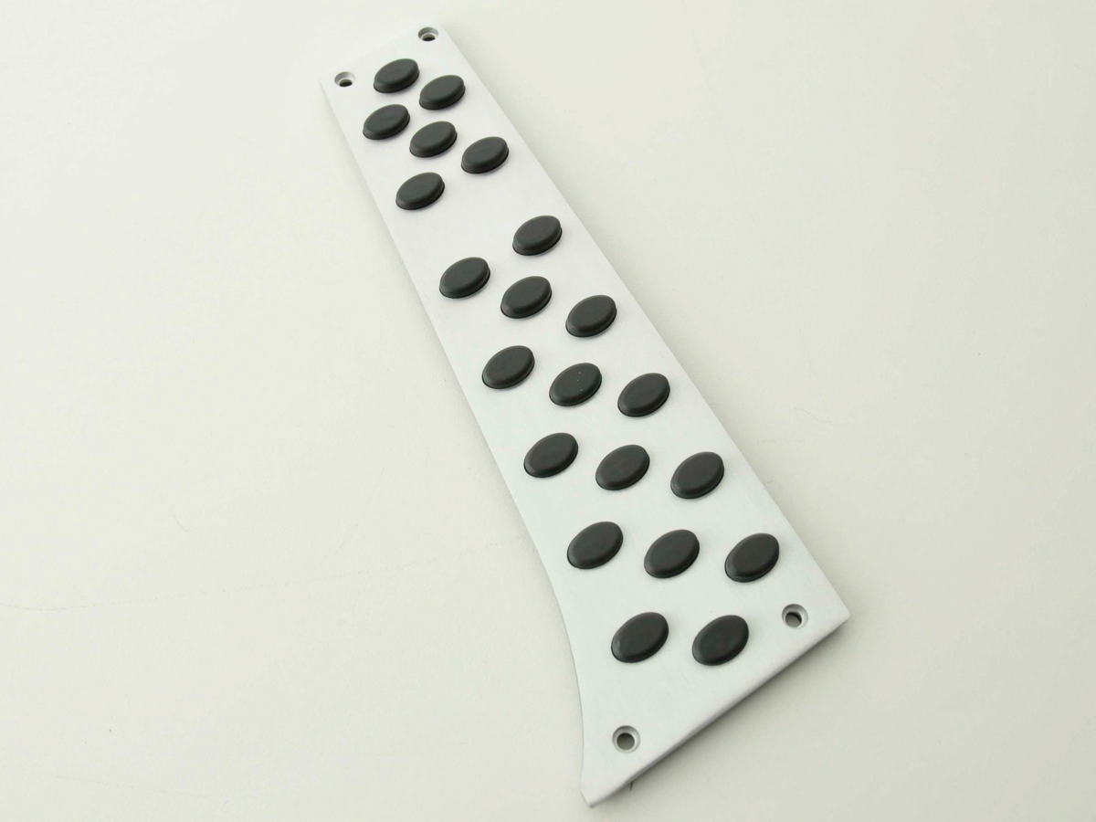 FK Alupedale Pedale Set 4-teilig BMW 5er, 6er Pedalcover Autopedale Gumminoppen – Bild 6