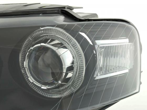 Scheinwerfer Set Angel Eyes VW Passat Typ B6 05-11 schwarz – Bild 2