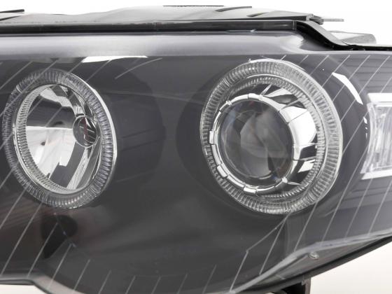Scheinwerfer Set Angel Eyes VW Passat Typ B6 05-11 schwarz – Bild 3