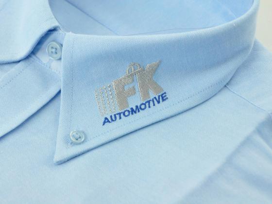 FK Businesshemd kurzarm Größe 41 aus Baumwolle Farbe blau – Bild 5