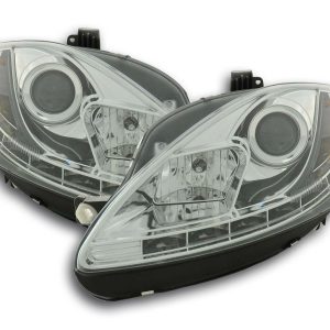 Scheinwerfer Set Daylight LED TFL-Optik Seat Leon 1P 09- chrom