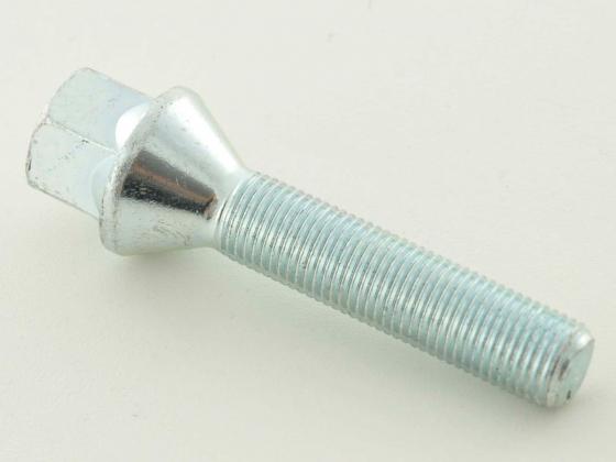 Radschraube einzeln Kegelbund Schaftlänge 39mm M12x1,25 silber – Bild 2