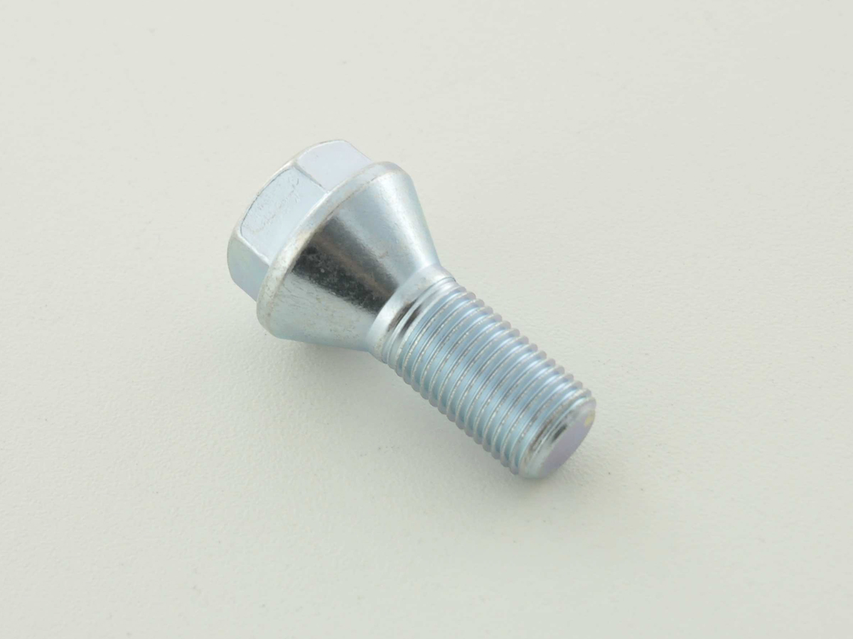Radschraube einzeln Schaftlänge 21mm Kegelbund silber M12x1,5