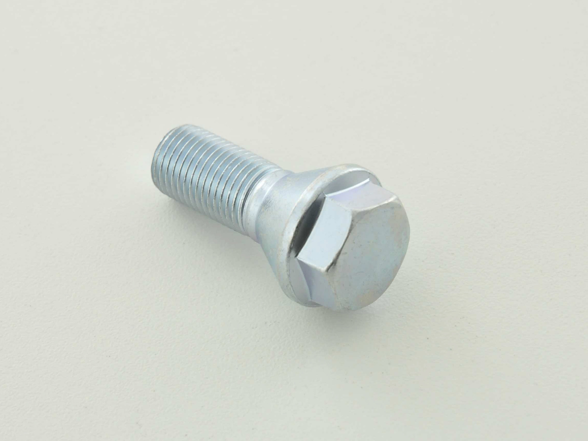Radschraube einzeln Schaftlänge 21mm Kegelbund silber M12x1,5 – Bild 2