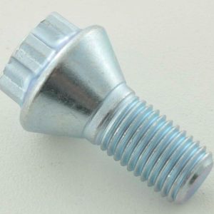 Radschraube einzeln Schaftlänge 21mm Kegelbund Kurzkopf silber M12x1,5