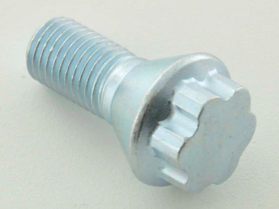 Radschraube einzeln Schaftlänge 21mm Kegelbund Kurzkopf silber M12x1,5 – Bild 2