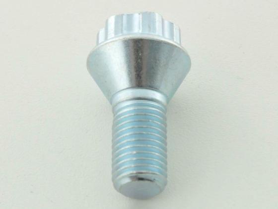 Radschraube einzeln Schaftlänge 21mm Kegelbund Kurzkopf silber M12x1,5 – Bild 3