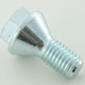 Radschraube einzeln Schaftlänge 22mm Kegelbund silber M12x1,25