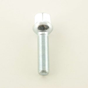 Radschraube einzeln Schaftlänge 45mm Kugelbund silber M12x1,5