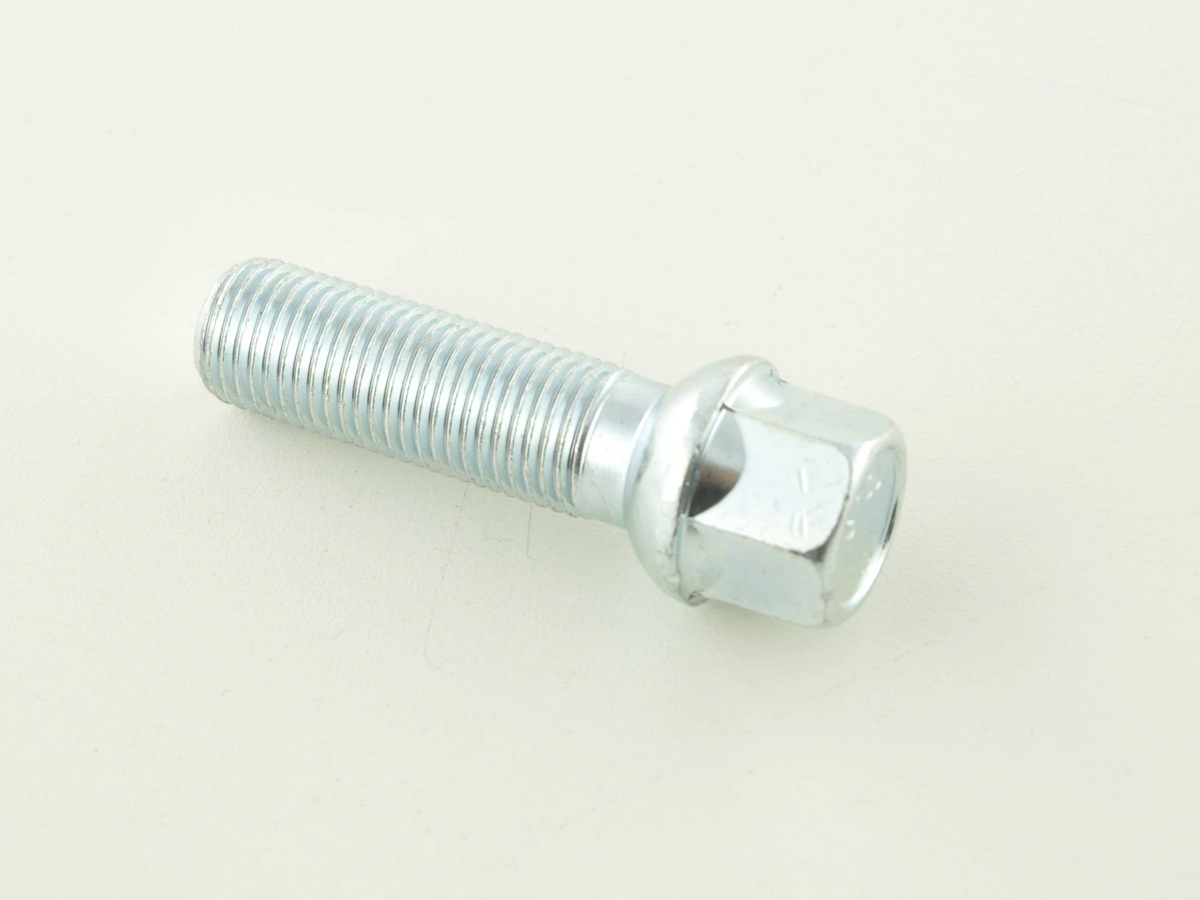 Radschraube einzeln Schaftlänge 43mm Kugelbund silber M14x1,5