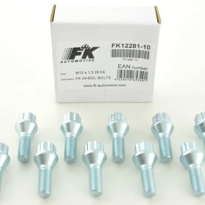 Radschrauben Set (10 Stk.) Kegelbund Schaftlänge 27mm M12x1,25 silber