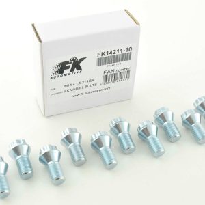 Radschrauben Set (10 Stk.) Schaftlänge 21mm Kegelbund silber M14x1,5