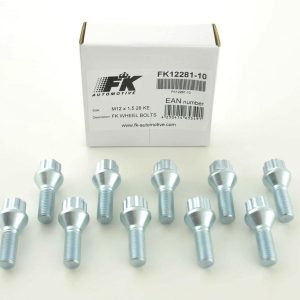 Radschrauben Set (8 Stk.) Schaftlänge 39mm Kegelbund silber M12x1,5