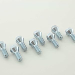 Radschrauben Set (8 Stk.) Schaftlänge 21mm Kegelbund Kurzkopf silber M12x1,5