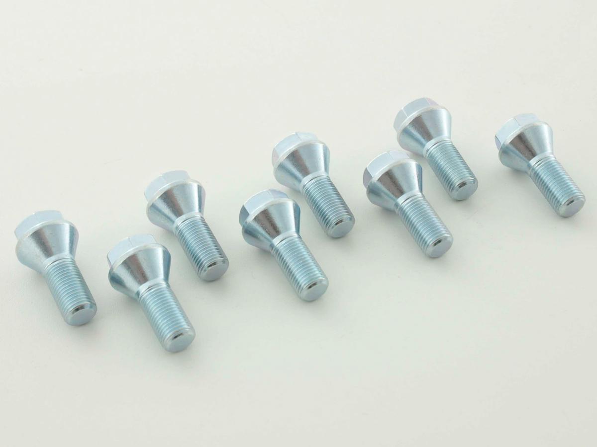 Radschrauben Set (8 Stk.) Schaftlänge 25mm Kegelbund Kurzkopf M14x1.5x25