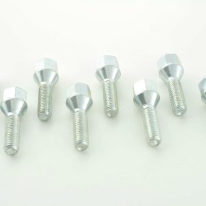 Radschrauben Set (8 Stk.) Kegelbund Schaftlänge 60mm M12x1,25 silber