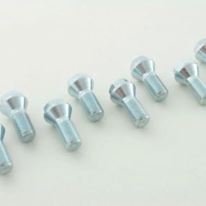 Radschrauben Set (8 Stk.) Schaftlänge 24,2mm Kegelbund Kurzkopf silber M12x1,5